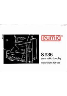 Eumig S 936 manual. Camera Instructions.